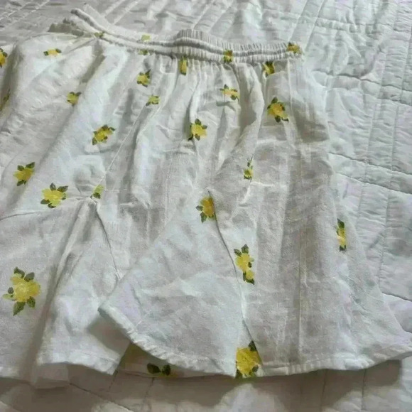 White floral mini skirt Vero Moda women’s large cottagecore summer romantic - Picture 6 of 8